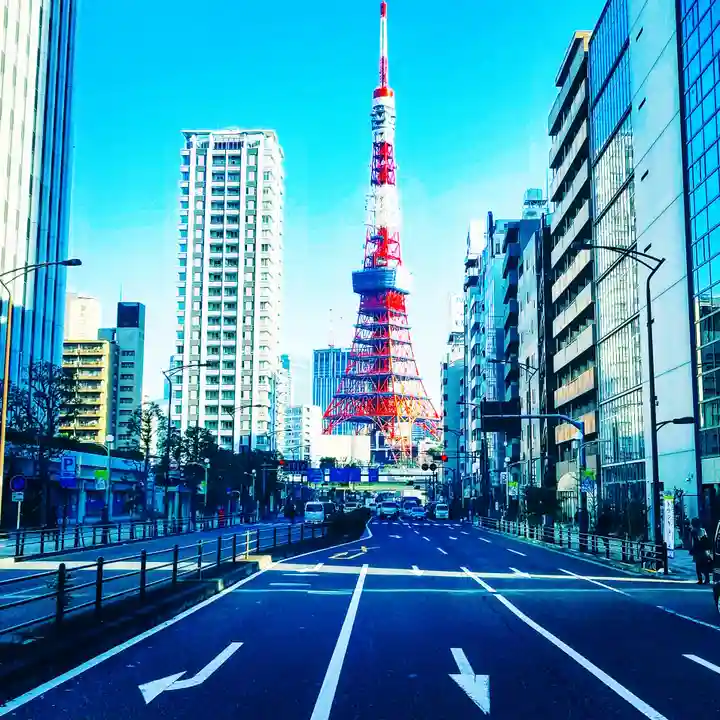三田春日神社の周辺