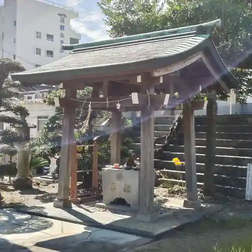 小浜神社の手水