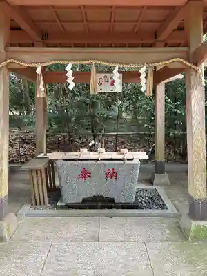 宮川熊野神社の手水舎