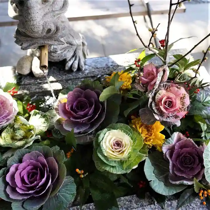 滑川神社 - 仕事と子どもの守り神の手水舎