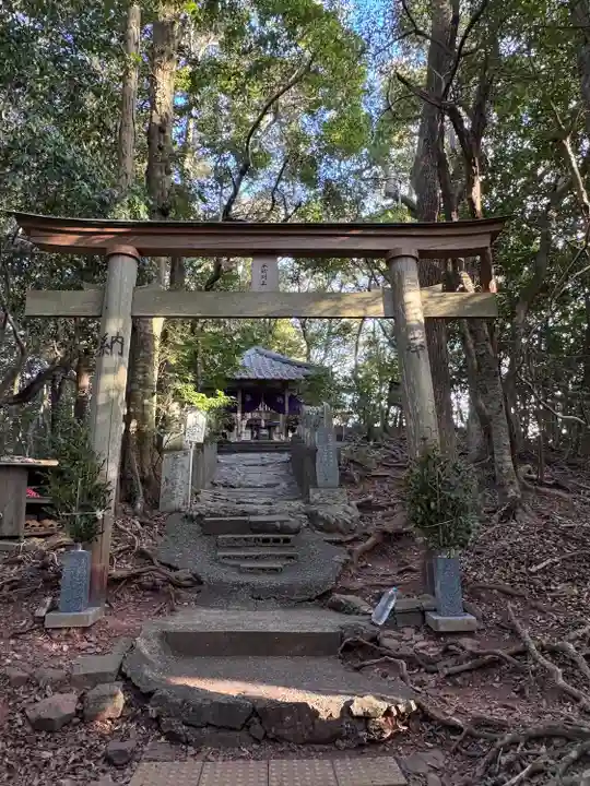 青龍寺奥の院(波切不動)の鳥居