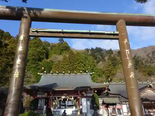 大山阿夫利神社の鳥居