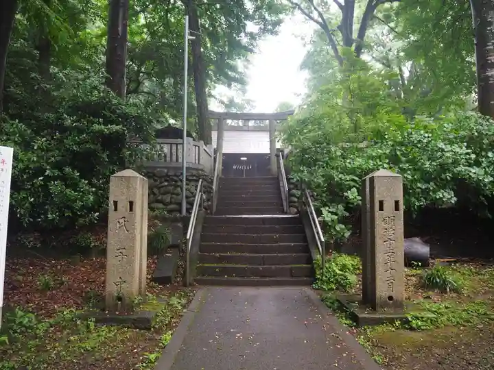 柳窪天神社(黒目川天神社) の鳥居