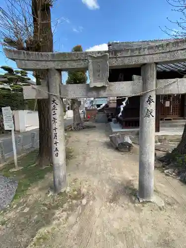 鳥飼八幡宮(元宮様)の鳥居