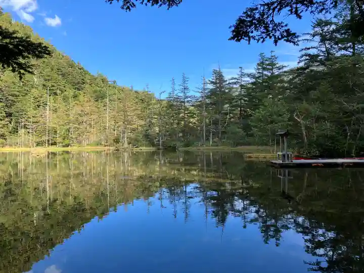 穂高神社奥宮の周辺