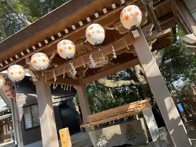 検見川神社の手水舎