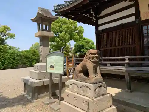 百舌鳥八幡宮の狛犬