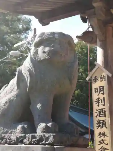 常陸第三宮　吉田神社の狛犬