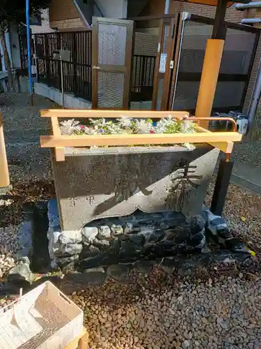 上目黒氷川神社の手水舎