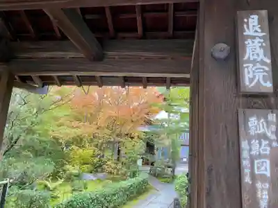 退蔵院の山門・神門