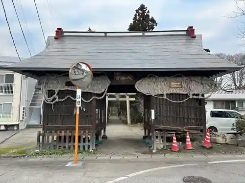 一箕山八幡神社の山門・神門