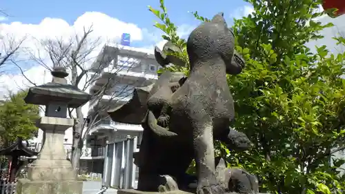 安積國造神社の狛犬