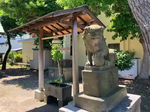 神明神社の狛犬