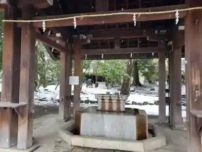石川護國神社の手水舎