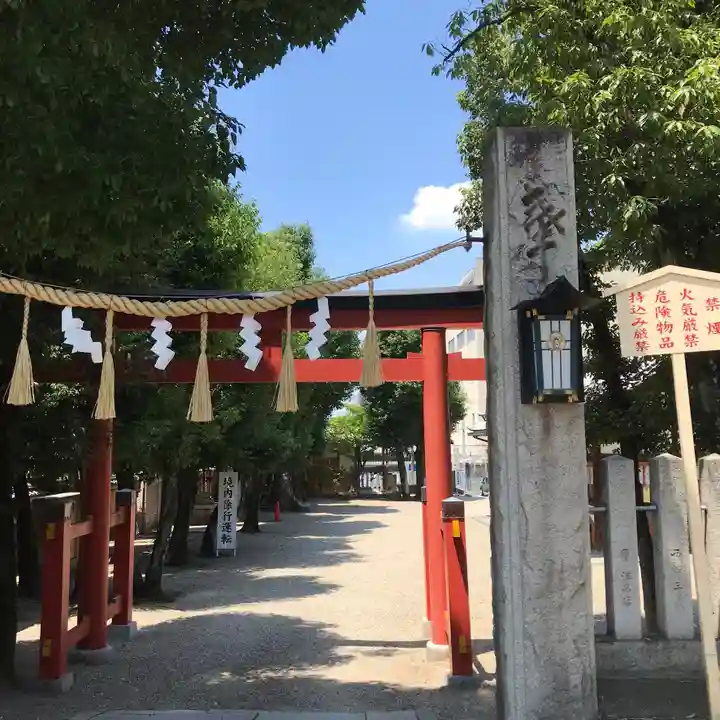 率川神社(大神神社摂社)の鳥居