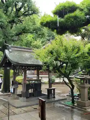 鳩森八幡神社の手水舎