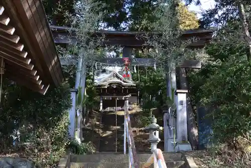 西八朔杉山神社の鳥居