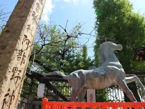 阿部野神社の狛犬