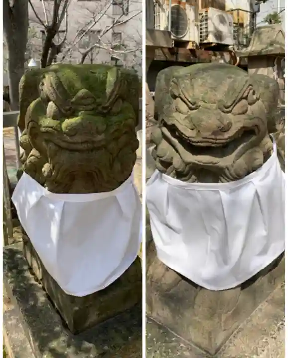 打出天神社の狛犬