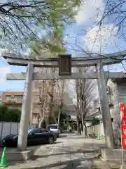 穏田神社の鳥居