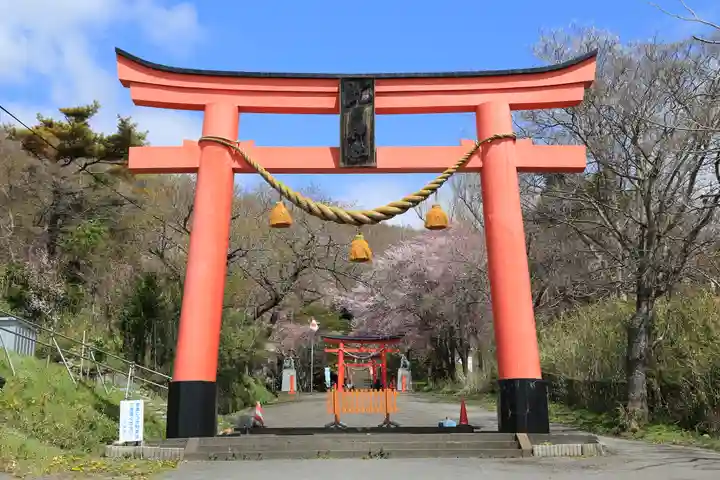 虻田神社の鳥居