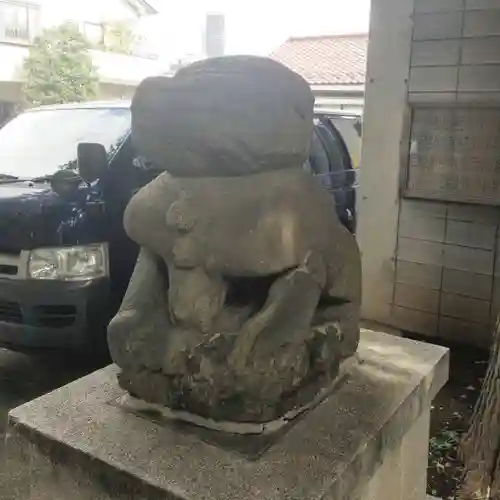 穏田神社の狛犬