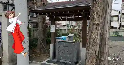 長門鎮守八幡神社の手水舎