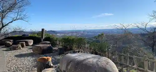 唐澤山神社の景色