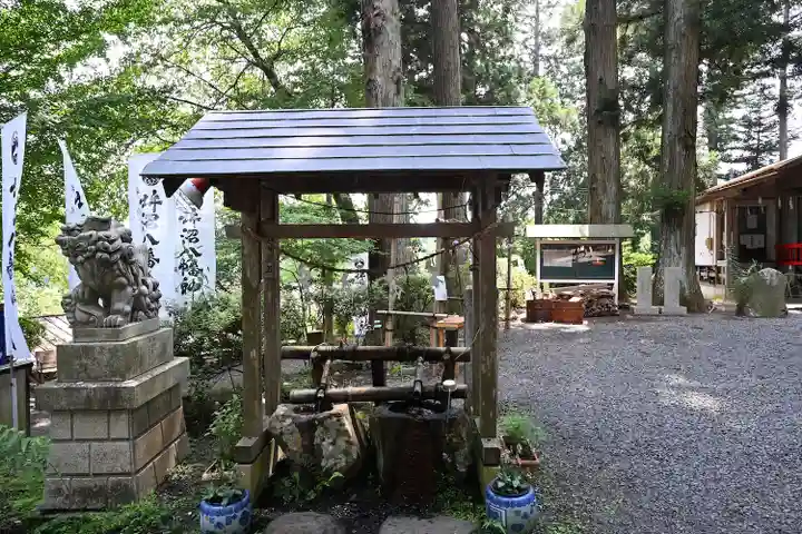 坪沼八幡神社の手水舎