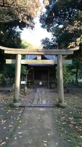 旧稲生神社の鳥居