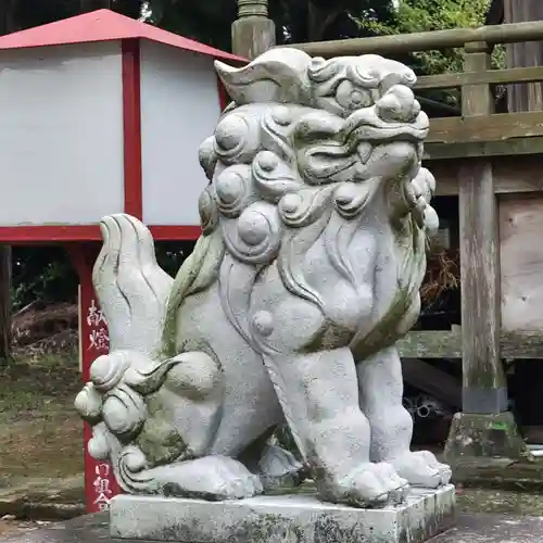 温泉神社の狛犬