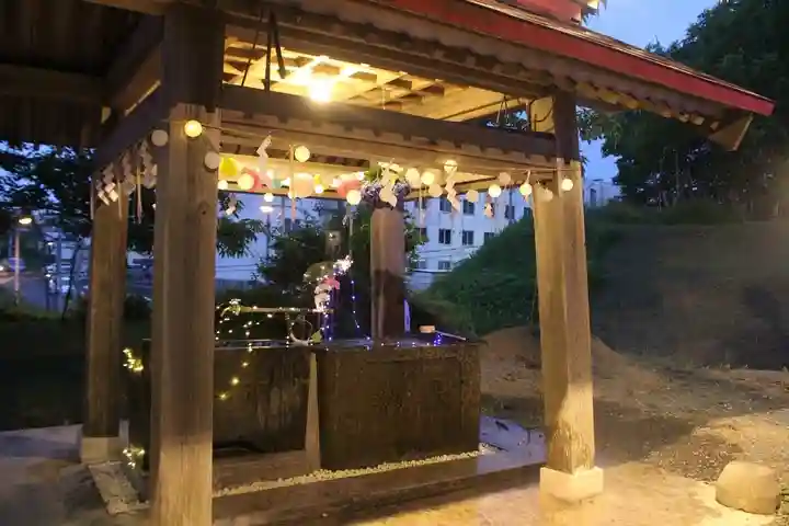 釧路一之宮 厳島神社の手水舎