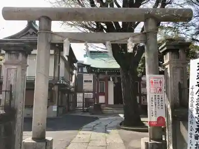 白幡八幡神社の鳥居