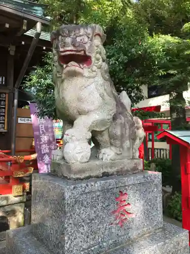 五方山熊野神社の狛犬