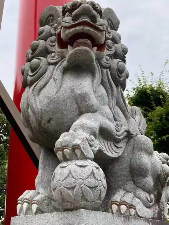 武州柿生琴平神社の狛犬