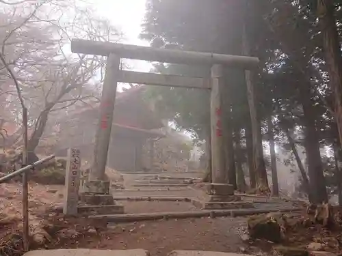 大山阿夫利神社の鳥居