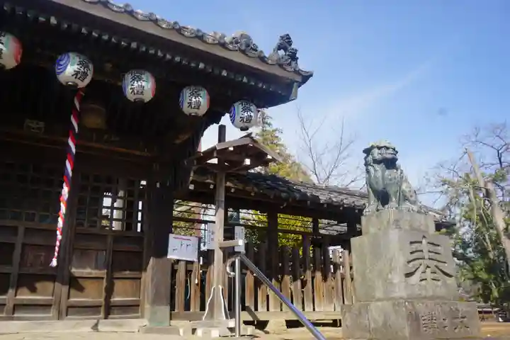 下総野田愛宕神社の狛犬