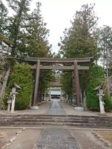 山梨縣護國神社の鳥居