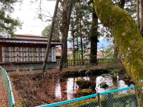 諏訪大社の庭園