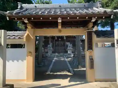 松ヶ島神明社の山門・神門
