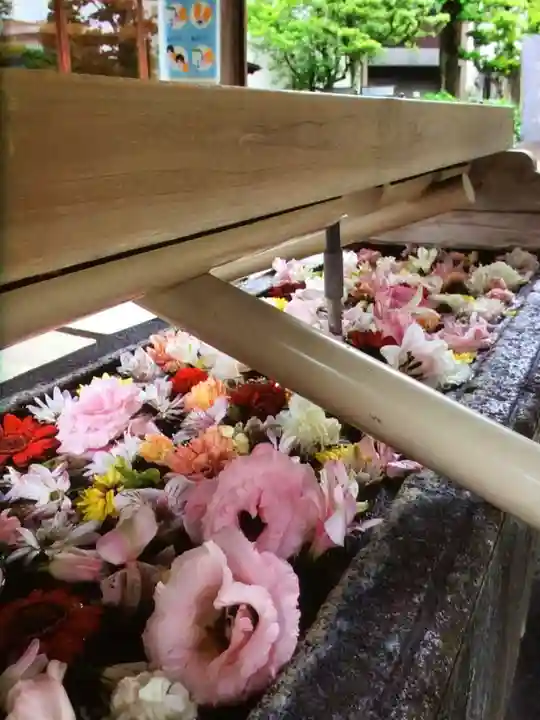 鳩森八幡神社の手水舎