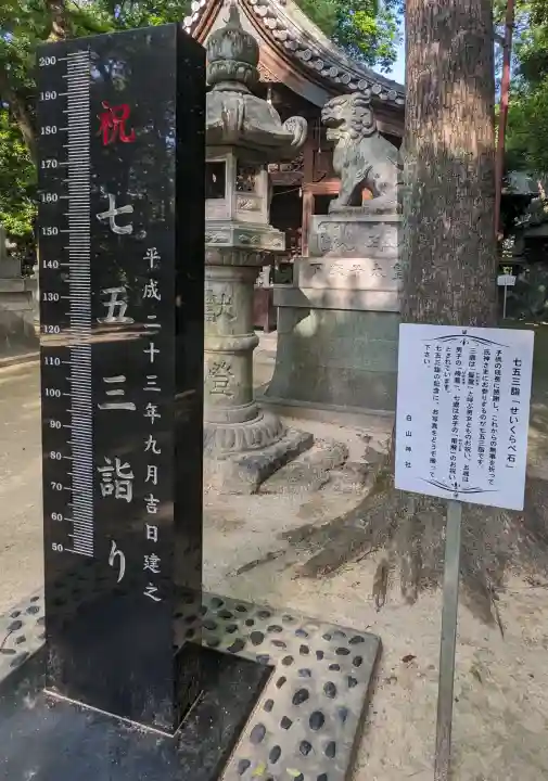 白山神社(二子町)の{uncategorized: "未分類", other: "その他", undefined: "問題あり", building: "その他建物", grave: "お墓", sacred_gate: "鳥居", guardian: "狛犬", statue: "像", buddha: "仏像", history: "歴史", nature: "自然", garden: "庭園", animal: "動物", pagoda: "塔", temizu: "手水舎", mountain_gate: "山門・神門", sanctuary: "本殿・本堂", subordinate: "末社・摂社", art: "芸術", scenery: "景色", jizo: "地蔵", ema: "絵馬", goshuin: "御朱印", omikuji: "おみくじ", items: "授与品その他", amulet: "お守り", goshuincho: "御朱印帳", eats: "食事", festival: "お祭り", votive_dance: "神楽", shichigosan: "七五三参", wedding: "結婚式", experience: "体験その他", initially: "初詣", around: "周辺", anti_infection: "感染症対策"}