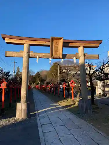 朝日森天満宮の鳥居