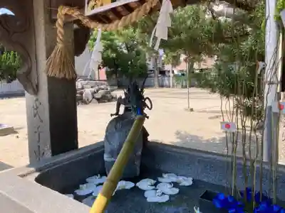 三津厳島神社の手水舎
