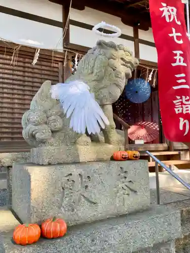 玉田神社の狛犬