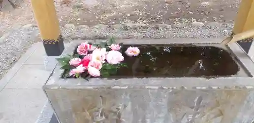 三ケ尻八幡神社の手水