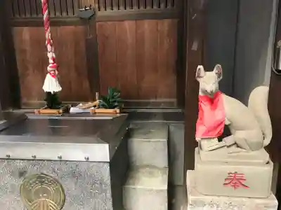 出世稲荷神社(柳森神社境外摂社)の狛犬