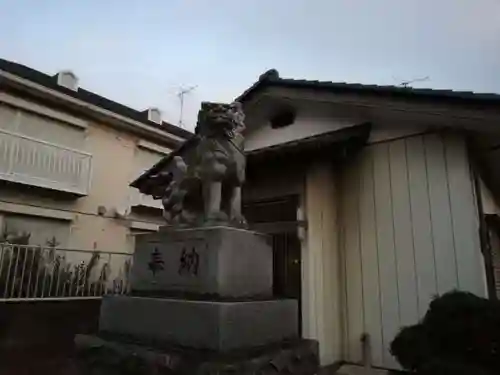 別雷神社稲荷神社の狛犬