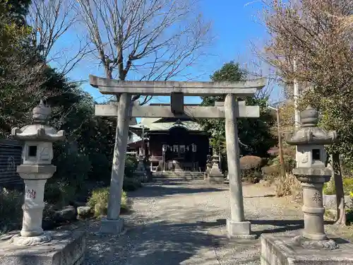 立川熊野神社の鳥居