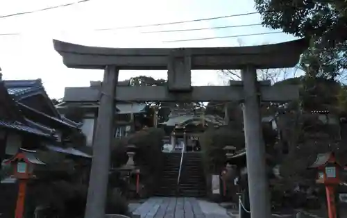 到津八幡神社の鳥居